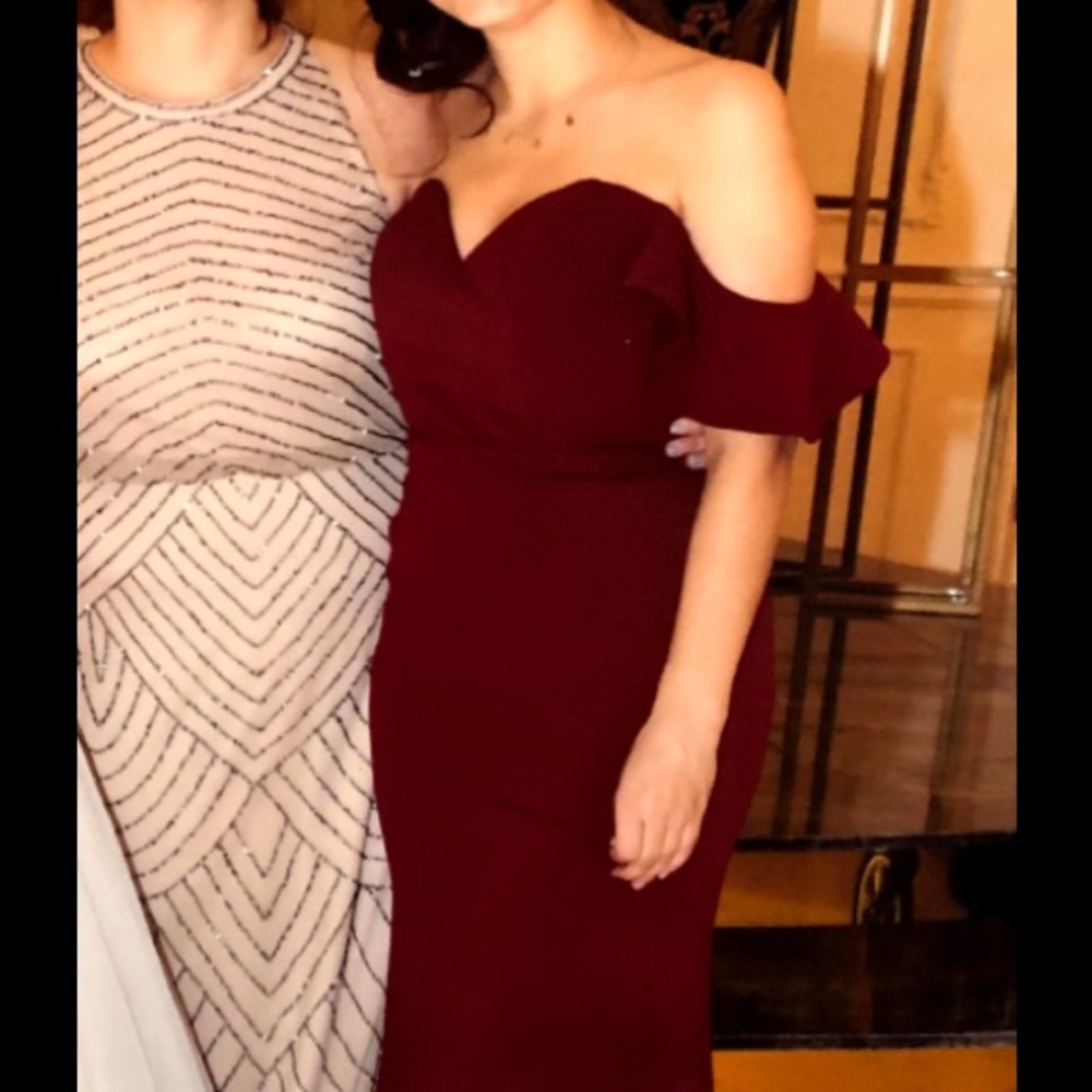 Kleinfeld off the shoulder dress